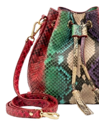 Kansas Italian Python Leather Handbag