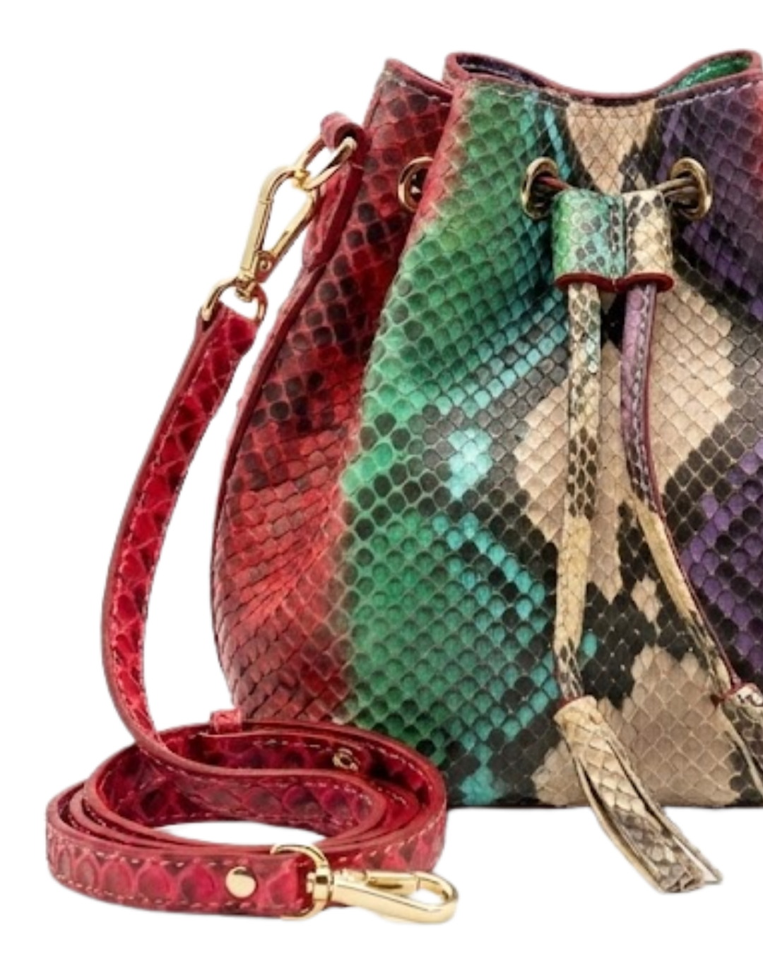 Kansas Italian Python Leather Handbag