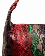 Lamia Italian Python Leather Shoulder Bag