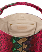 Lamia Italian Python Leather Shoulder Bag